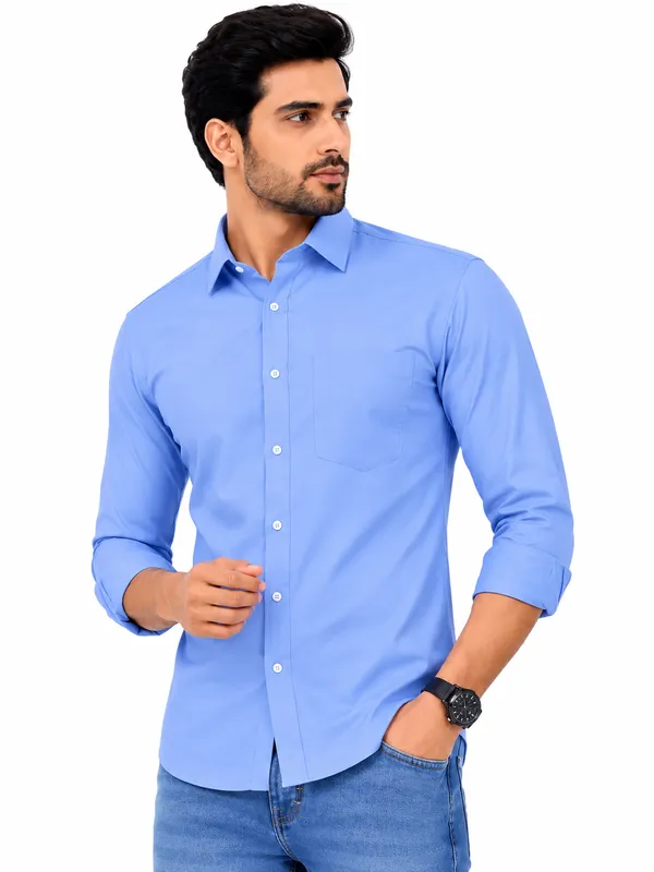 Blue_Slim_Fit_Casual_Shirt_for_Men