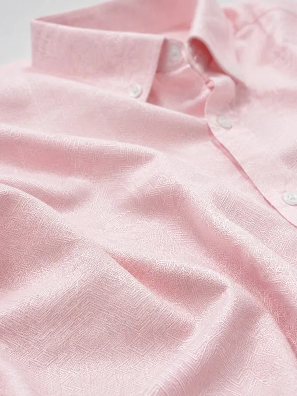 Pink_Textured_Button_Down_Shirt_for_Men