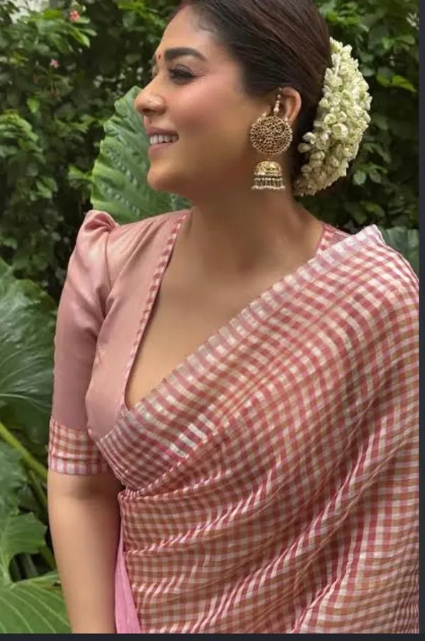Nayanthara_Checks_Silk