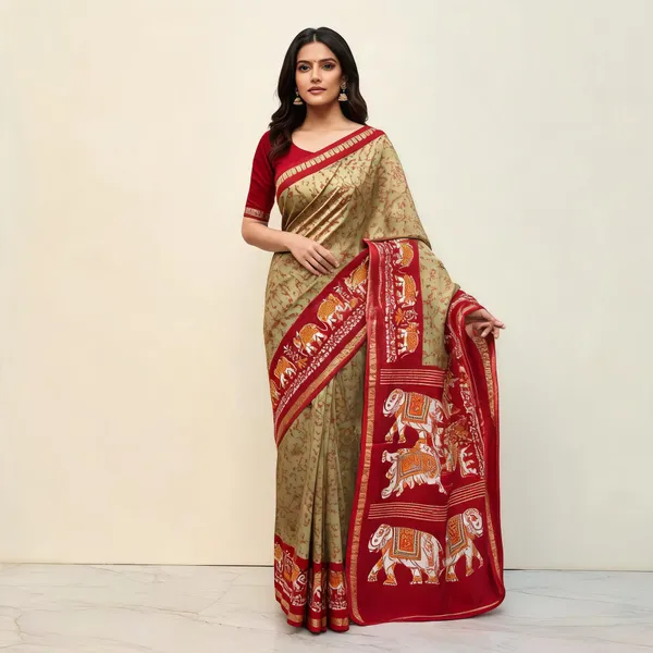 Beige_Red_Silk_Sarees