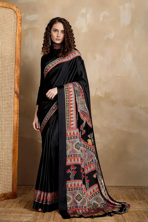 Black_Japan_Crepe_Black_Saree_With_Blouse_Piece_For_Women