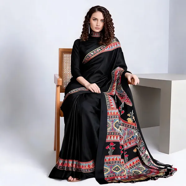 Black_Japan_Crepe_Black_Saree_With_Blouse_Piece_For_Women