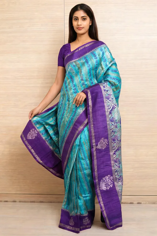 Blue_Soft_Silk_Blue_Saree_With_Blouse_Piece_For_Women