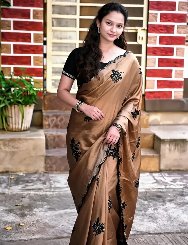 Copperish_Rangoli_Silk_Saree