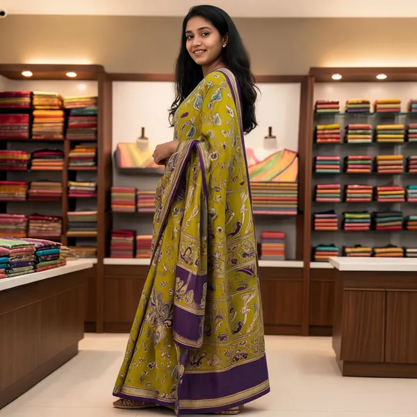 Trending_Mehandi_Green_Saree