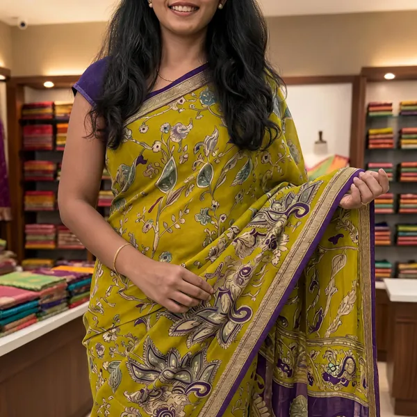 Trending_Mehandi_Green_Saree
