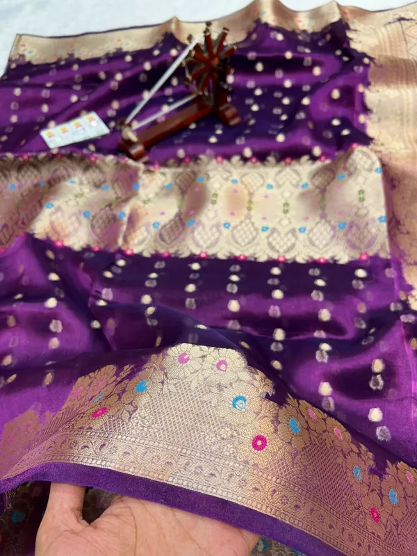 Purple_Tissue_Silk_Gold_Motif_Woven_Saree_For_Women