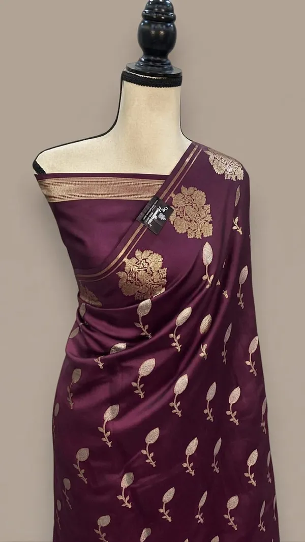 Wine_Woven_Floral_Saree_for_Women