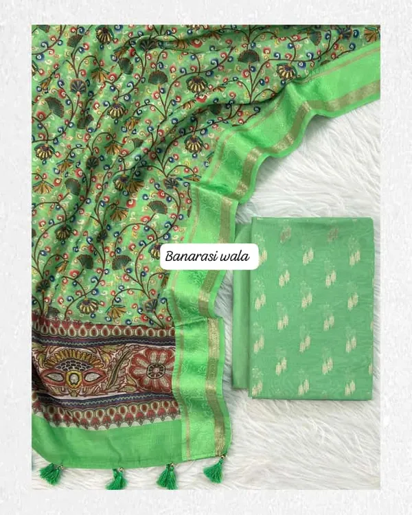 Green_Banarasi_Printed_Saree_For_Women
