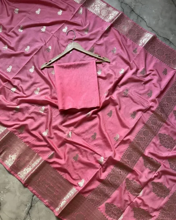 Pink_Silk_Woven_Saree_With_Blouse_Piece_for_Women