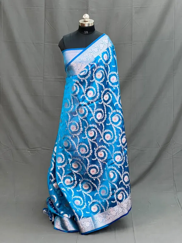 Blue_Soft_Silk_Floral_Woven_Saree_For_Women