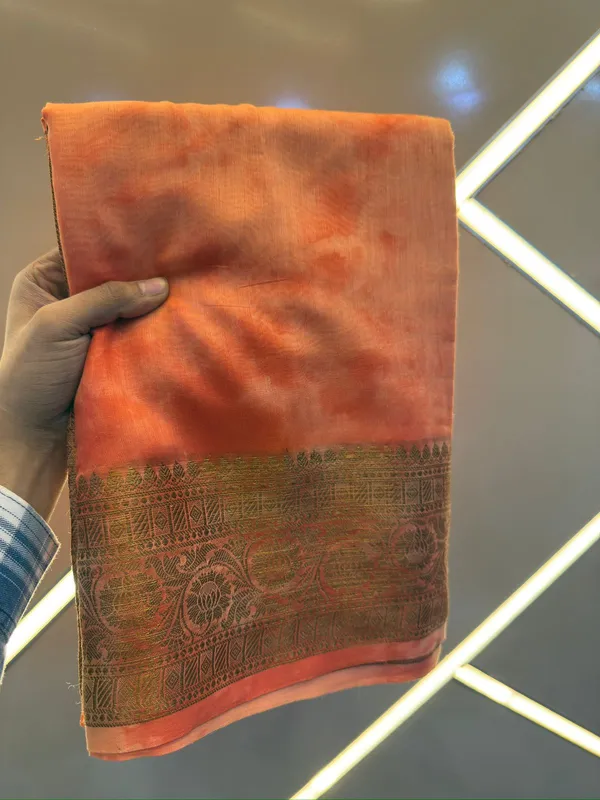 Peach_Woven_Saree_for_Women