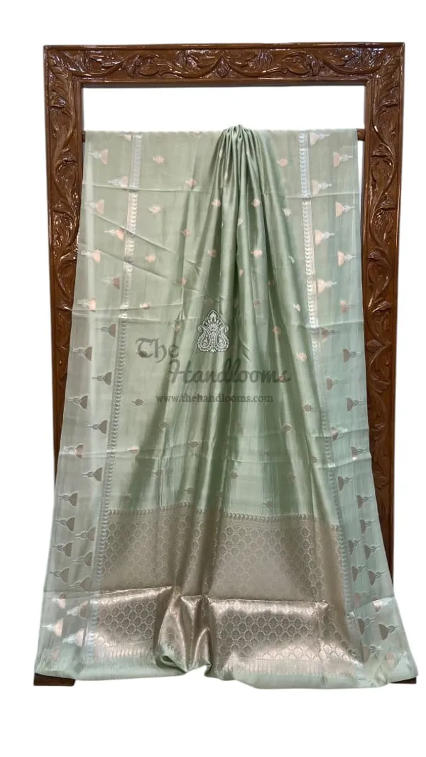 Mint_Green_Woven_Saree_for_Women