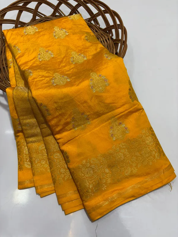 Mustard_Seli_Katan_Silk_Zari_Woven_Saree_For_Women