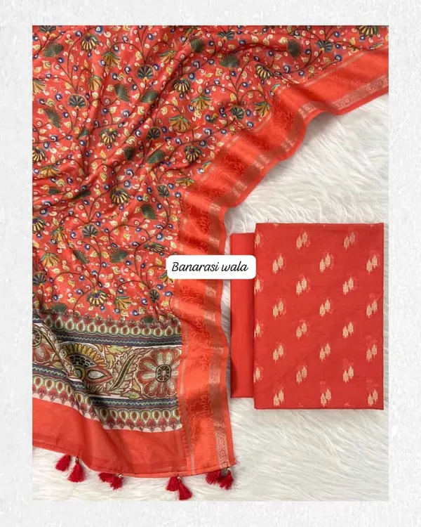 Red_Banarasi_Style_Printed_Saree_For_Women