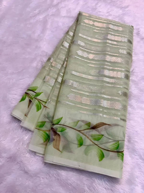 Green_Organza_Silk_Sheer_Woven_Saree_For_Women