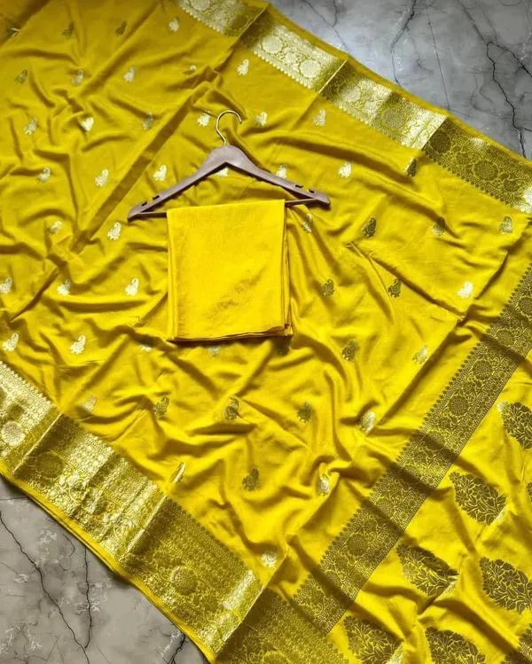 Yellow_Silk_Woven_Zari_Border_Traditional_Saree_For_Women