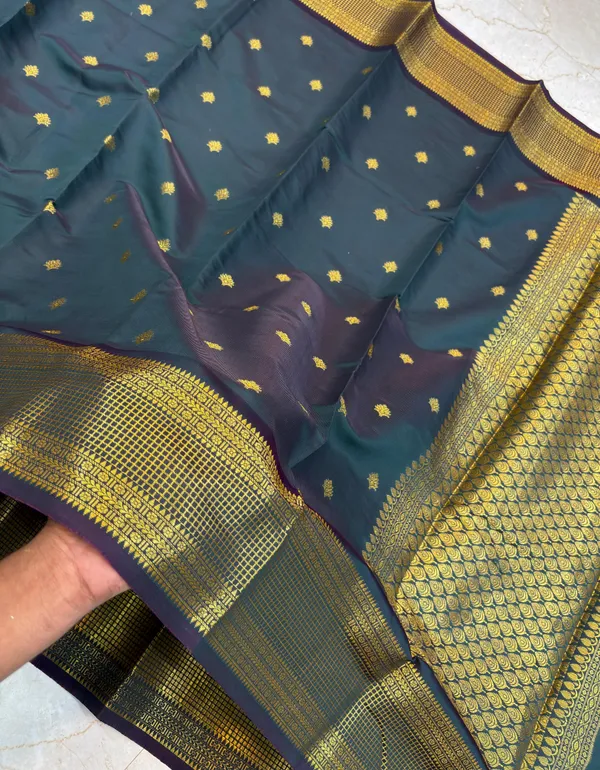 Teal_Woven_Zari_Saree_for_Women