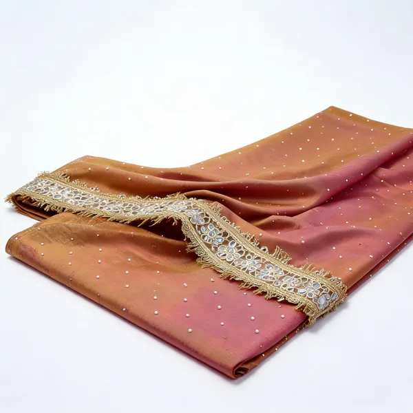 Brown_Tissue_Silk_Embellished_Saree_For_Women
