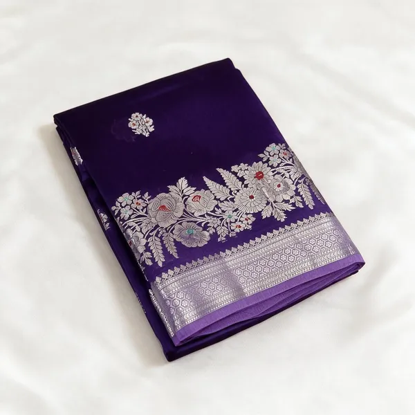 Purple_Semi_Katan_Silk_Floral_Woven_Saree_For_Women