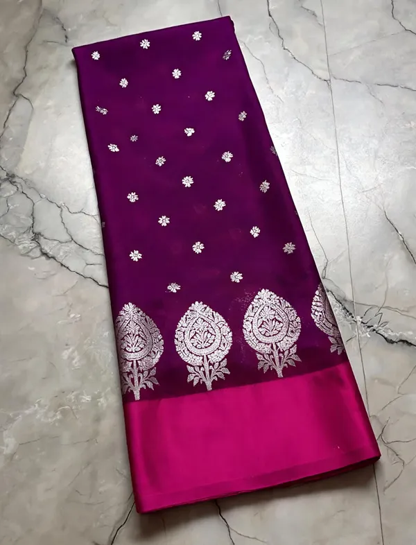 Purple_Tissue_Silk_Floral_Motif_Woven_Saree_For_Women