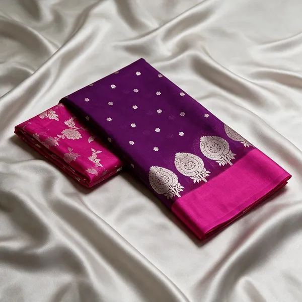 Purple_Tissue_Silk_Floral_Motif_Woven_Saree_For_Women