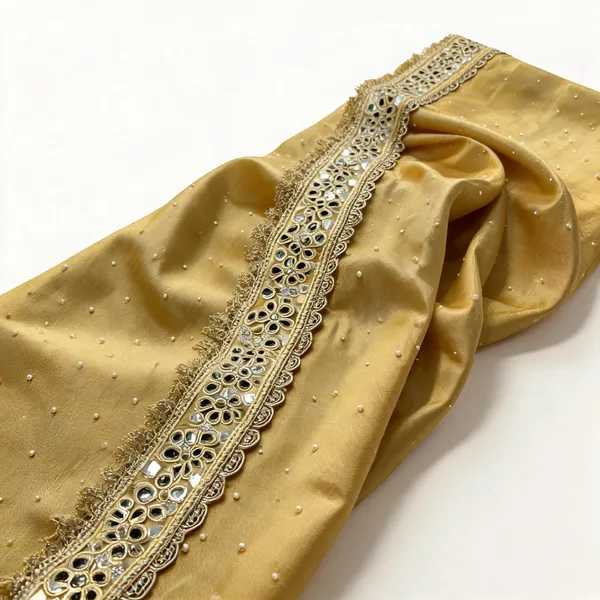 Gold_Tissue_Silk_Embellished_Saree_For_Women