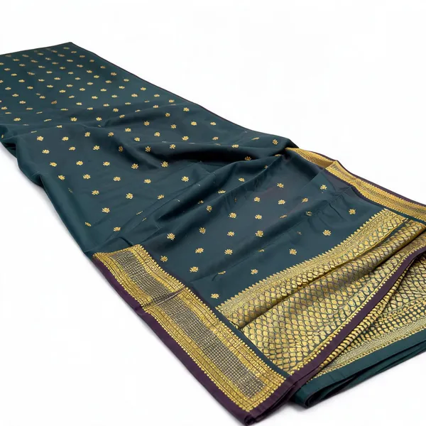 Teal_Tamanna_Silk_Zari_Woven_Saree_For_Women