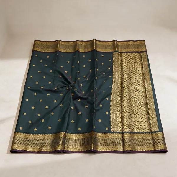 Teal_Tamanna_Silk_Zari_Woven_Saree_For_Women