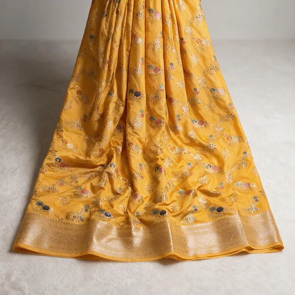 Mustard_Tamanna_Silk_Floral_Zari_Saree_For_Women