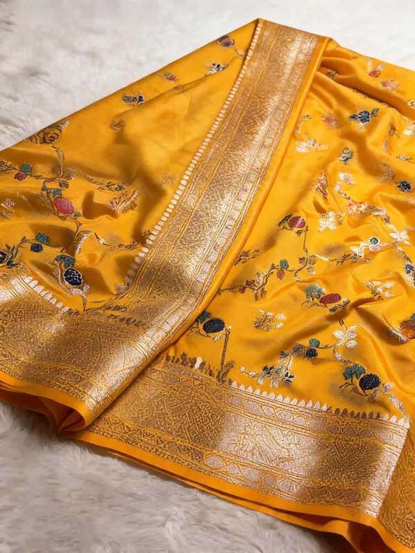 Mustard_Tamanna_Silk_Floral_Zari_Saree_For_Women