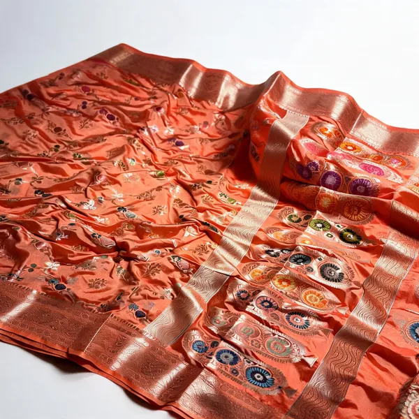 Coral_Tamanna_Silk_Floral_Zari_Border_Saree_For_Women