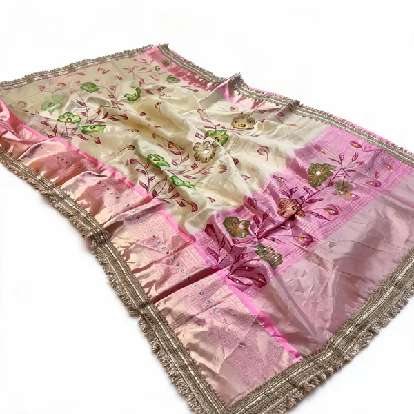 Pink_Soft_Silk_Floral_Print_Saree_For_Women