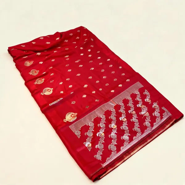 Red_Soft_Silk_Woven_Ethnic_Motif_Saree_For_Women