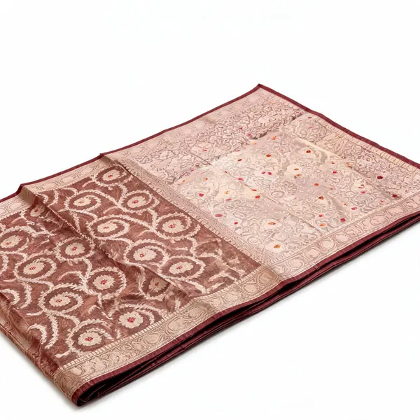 Brown_Soft_Silk_Jacquard_Traditional_Saree_For_Women
