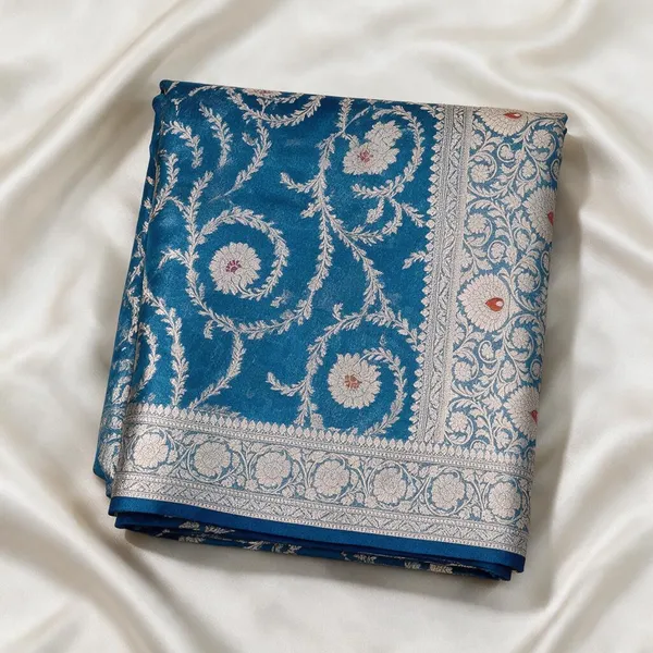 Blue_Soft_Silk_Floral_Woven_Saree_For_Women