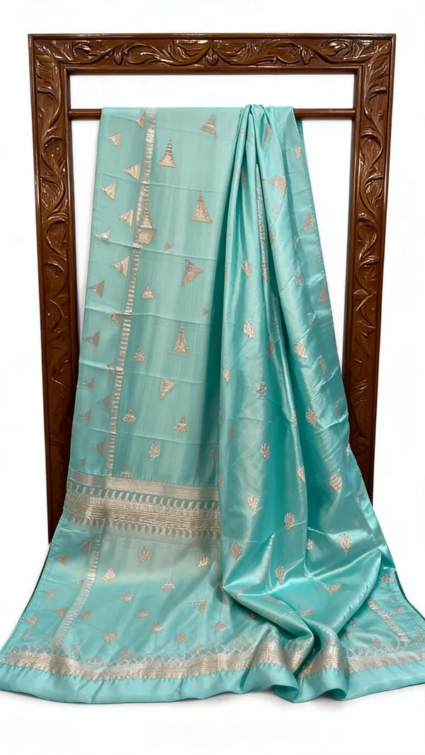 Turquoise_Seli_Katan_Silk_Woven_Zari_Saree_For_Women