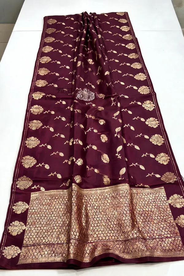 Wine_Seli_Katan_Silk_Woven_Floral_Saree_For_Women