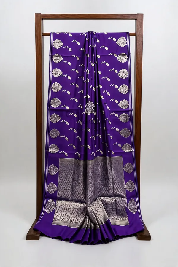 Purple_Seli_Katan_Silk_Woven_Floral_Saree_For_Women