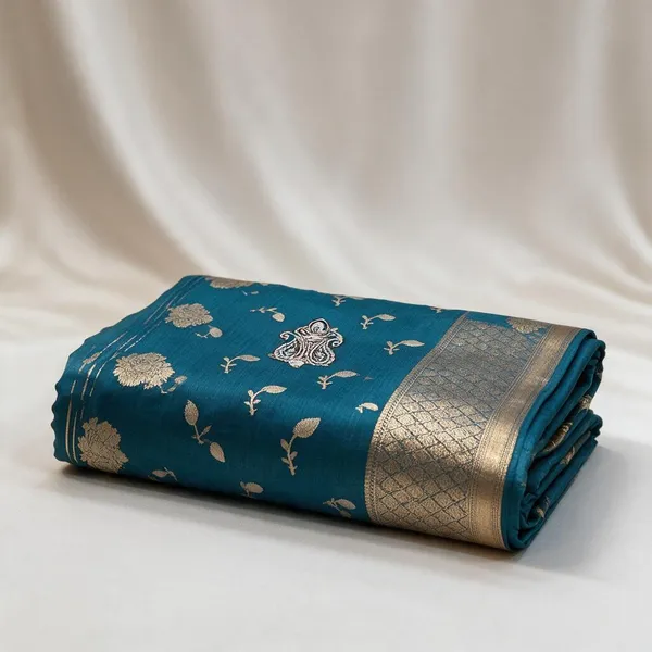 Blue_Seli_Katan_Silk_Woven_Zari_Floral_Saree_For_Women