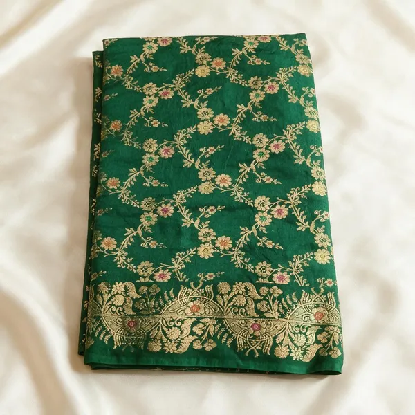 Green_Seli_Katan_Silk_Floral_Zari_Border_Saree_For_Women