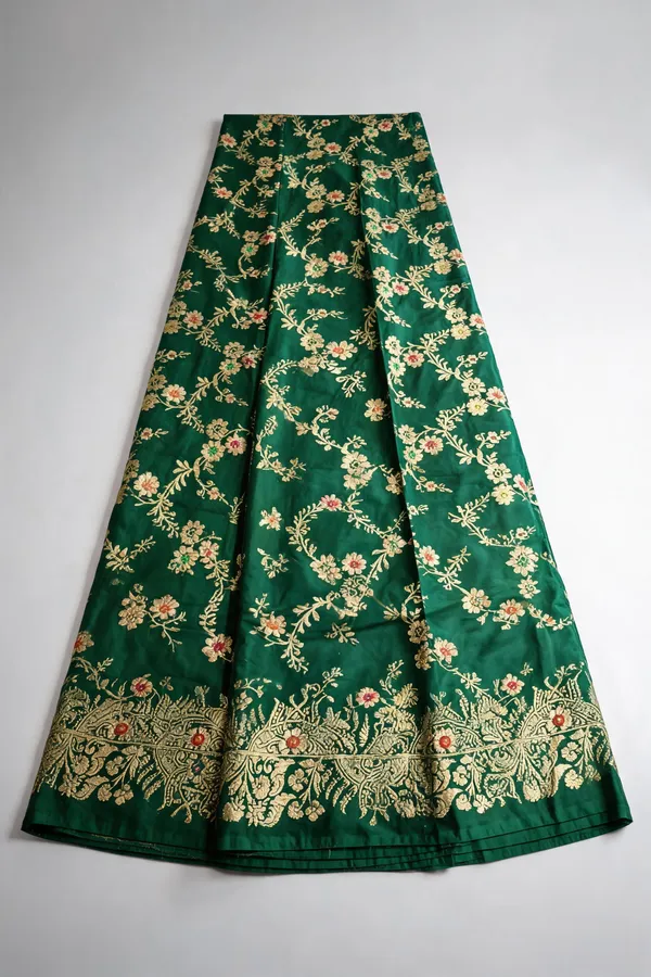 Green_Seli_Katan_Silk_Floral_Zari_Border_Saree_For_Women