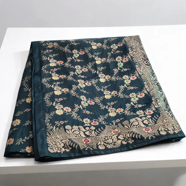 Navy_Blue_Seli_Katan_Silk_Floral_Printed_Saree_For_Women