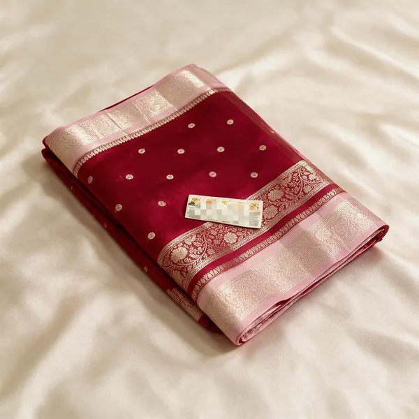 Red_Seli_Katan_Silk_Buta_Woven_Traditional_Saree_For_Women