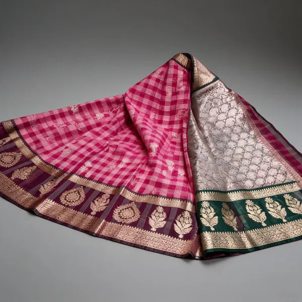 Magenta_Seli_Katan_Silk_Checked_Woven_Saree_For_Women