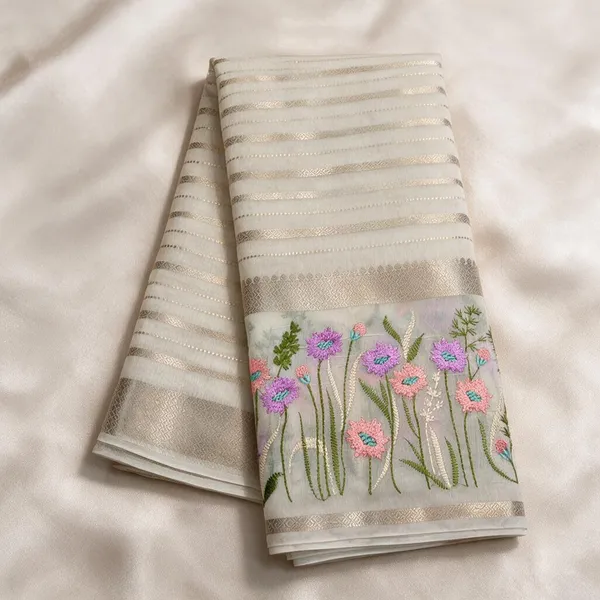 Cream_Seli_Katan_Silk_Floral_Embroidered_Saree_For_Women