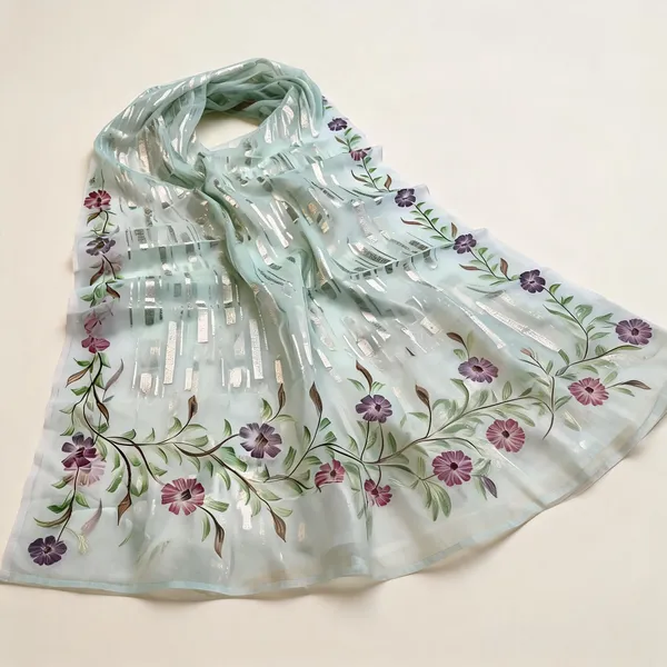 Green_Organza_Silk_Floral_Print_Saree_For_Women