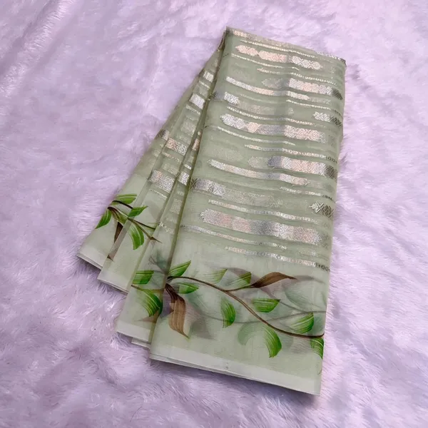 Green_Organza_Silk_Sheer_Woven_Saree_For_Women