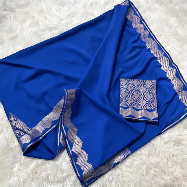 Blue_Soft_Silk_Woven_Saree_With_Blouse_Piece_For_Women