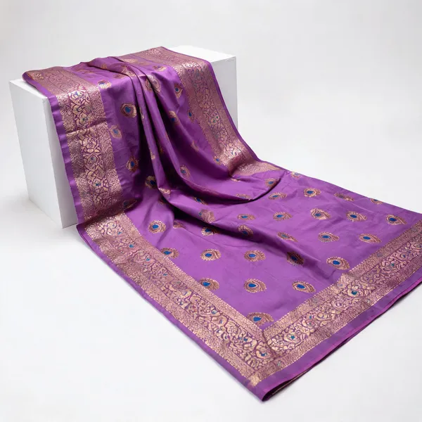 Purple_Soft_Silk_Zari_Paisley_Woven_Saree_For_Women